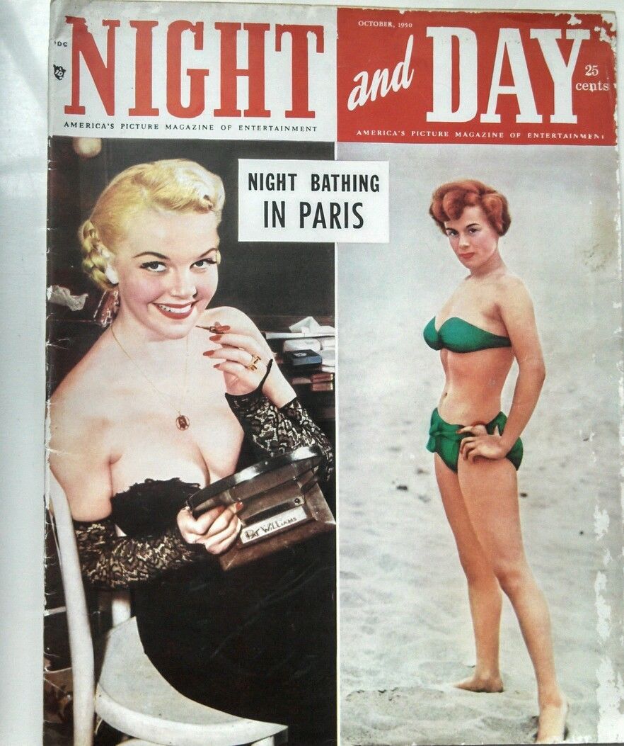 NIGHT AND DAY magazine side cover October 1950