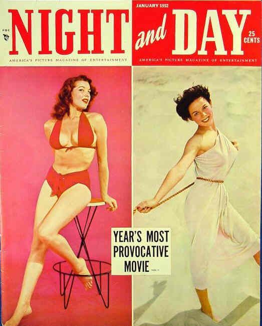NIGHT AND DAY magazine side cover January 1952