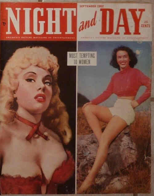 NIGHT AND DAY magazine side cover September 1952