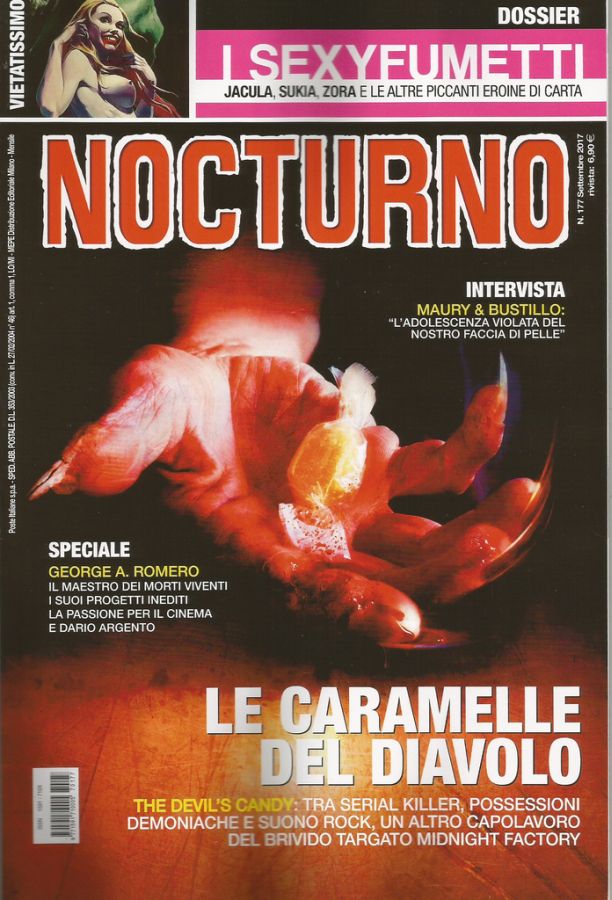 NOCTURNO magazine side cover Issue 177  September 2017
