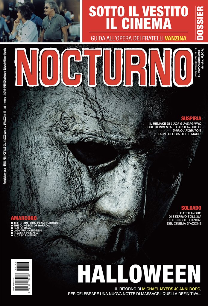 NOCTURNO magazine side cover Issue 190  October 2018
