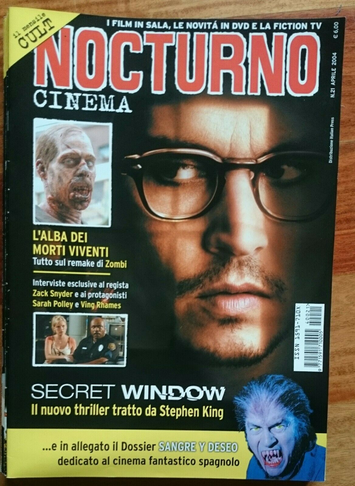 NOCTURNO magazine side cover Issue 21 April 2004