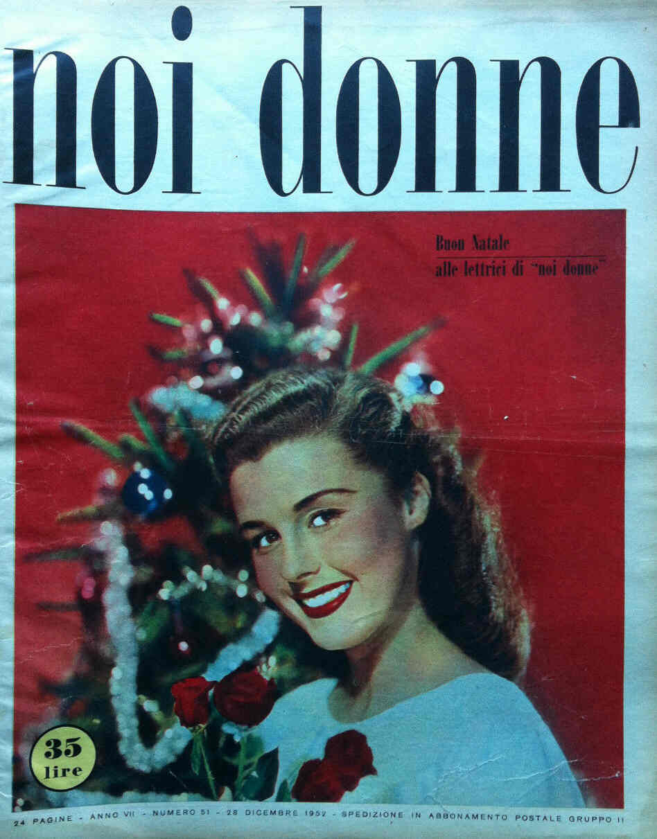 NOI DONNE magazine side cover Issue 51 28 December 1952