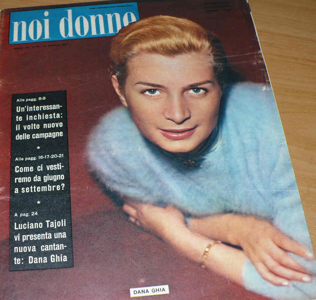 NOI DONNE magazine side cover Issue 14 14 April 1957