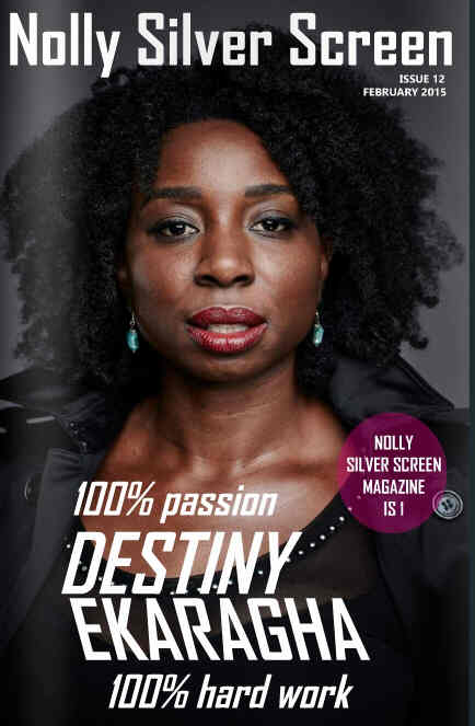 NOLLY SILVER SCREEN magazine side cover Issue 12 February 2015