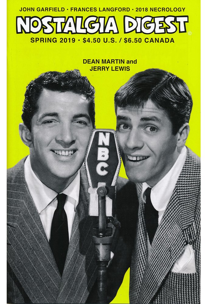 NOSTALGIA DIGEST magazine cover Spring 2019