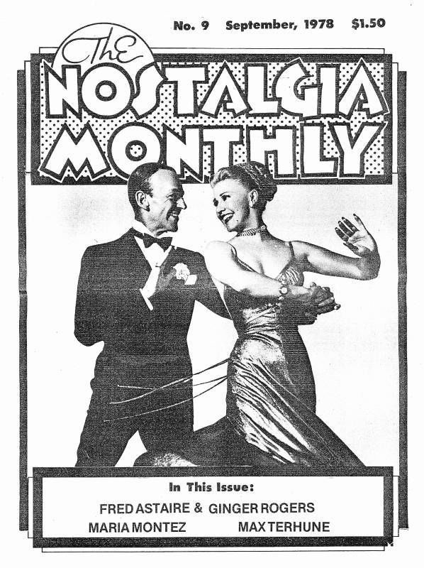 NOSTALGIA MONTHLY magazine cover Issue 9 September 1978