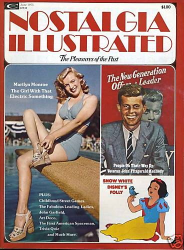 NOSTALGIA ILLUSTRATED magazine side cover Vol 2 # 6 June 1975