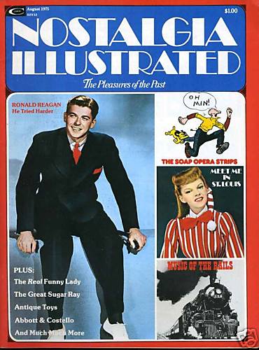 NOSTALGIA ILLUSTRATED magazine side cover Vol 2 # 8 August 1975