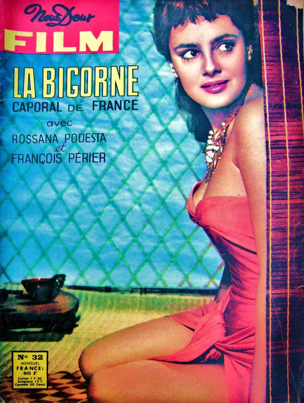 NOUS DEUX FILM magazine side cover Issue 32  1958