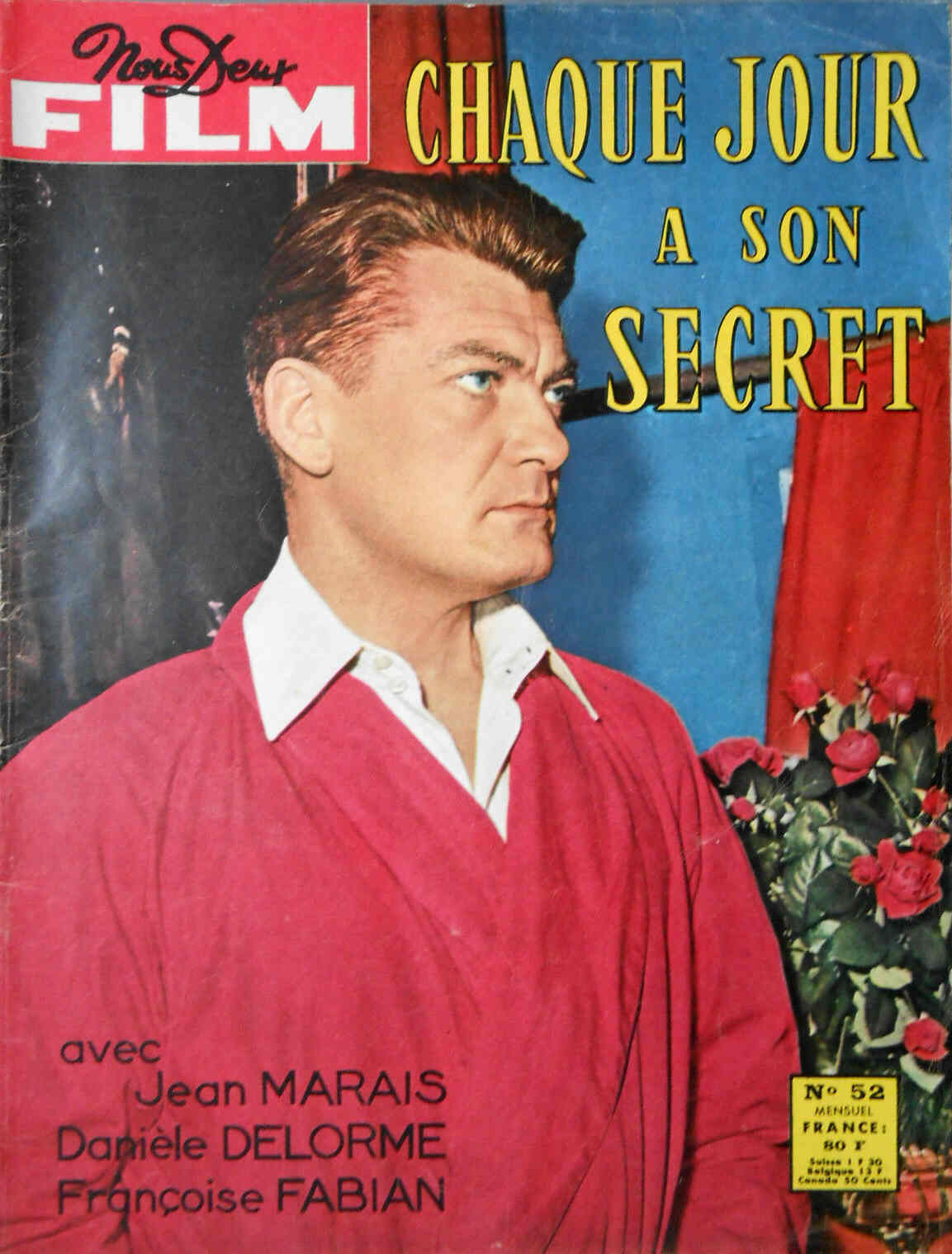 NOUS DEUX FILM magazine cover Issue 52  1959