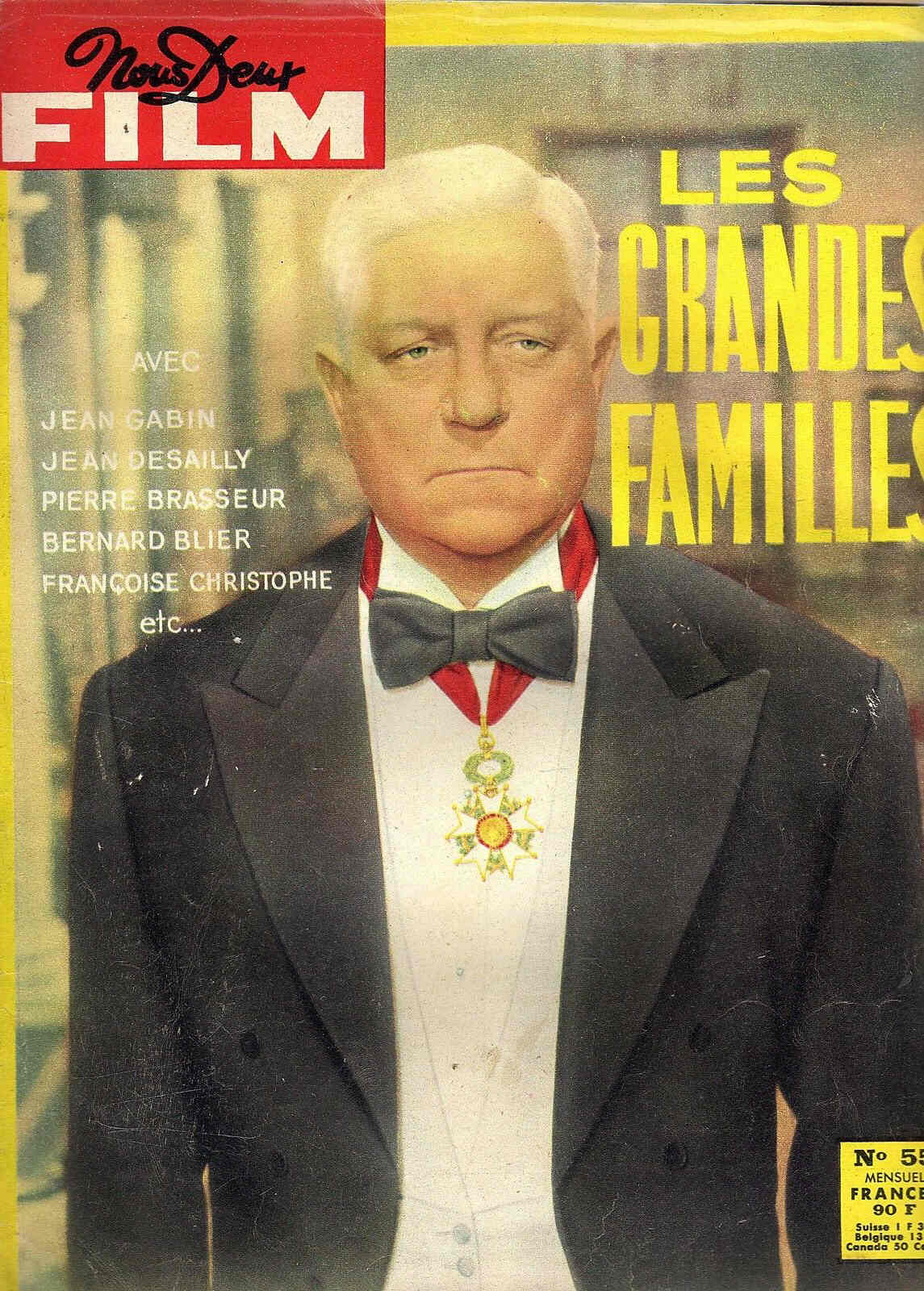NOUS DEUX FILM magazine side cover Issue 55  1959