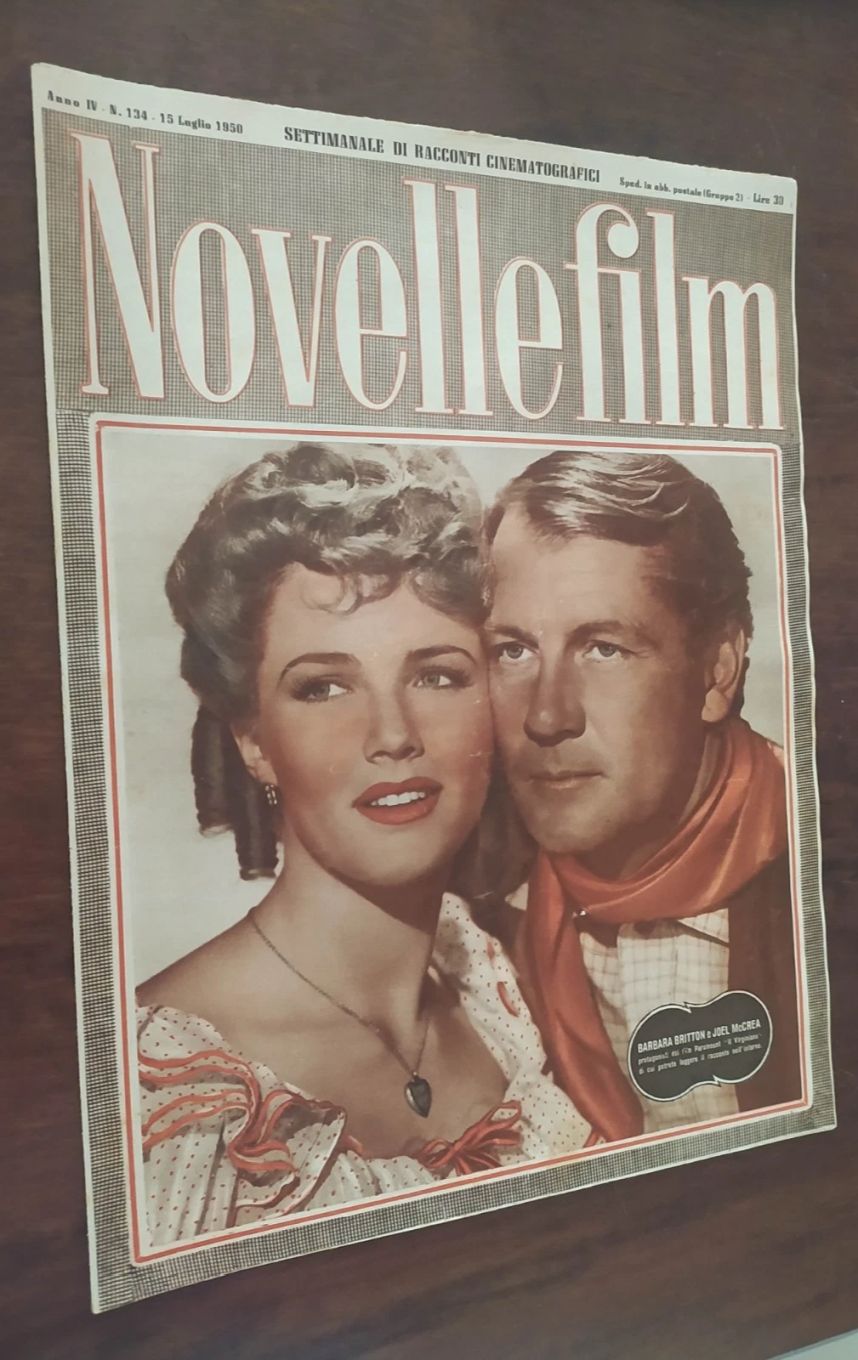 NOVELLE FILM magazine side cover Issue 134 15 July 1950