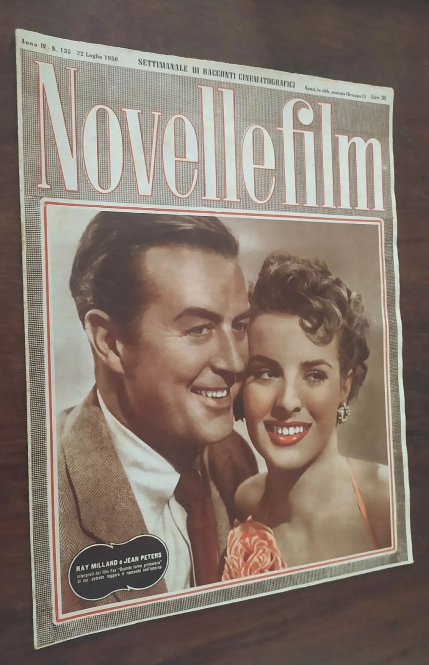 NOVELLE FILM magazine side cover Issue 135 22 July 1950