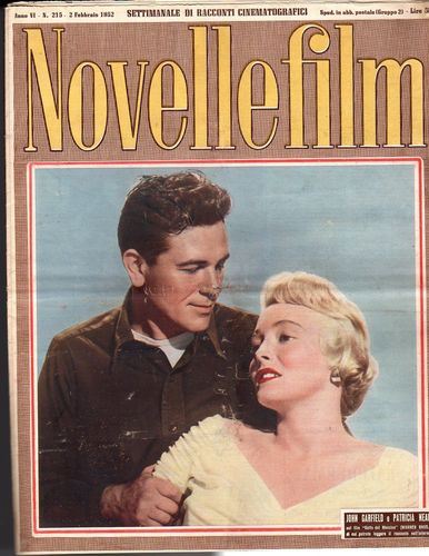 NOVELLE FILM magazine side cover Issue 215 2 February 1952