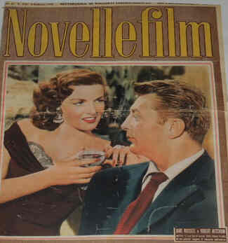 NOVELLE FILM magazine side cover Issue 216 9 February 1952