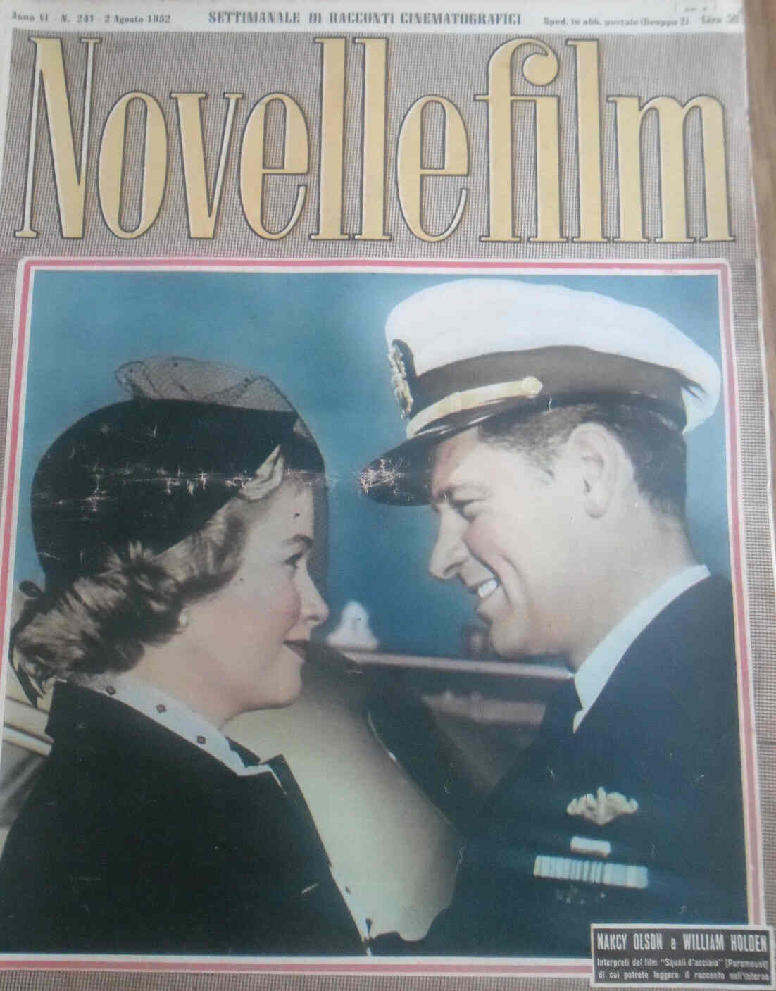 NOVELLE FILM magazine side cover Issue 241 2 August 1952