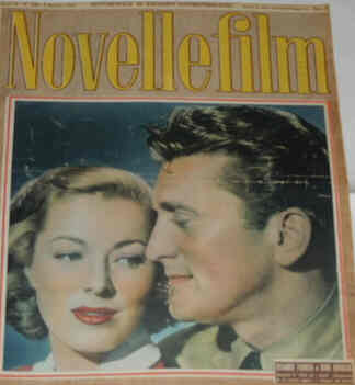 NOVELLE FILM magazine side cover Issue 250 4 October 1952