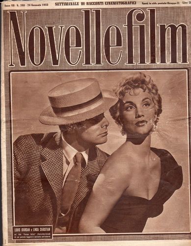 NOVELLE FILM magazine side cover Issue 266 24 January 1953