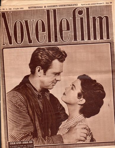 NOVELLE FILM magazine side cover Issue 289 4 July 1953