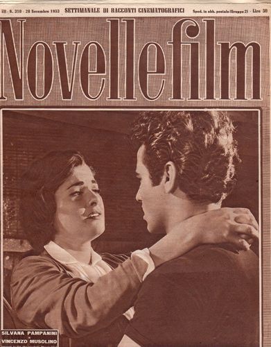 NOVELLE FILM magazine side cover Issue 310 28 November 1953