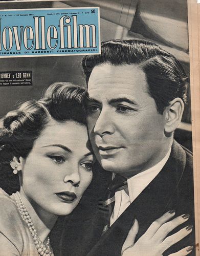 NOVELLE FILM magazine side cover Issue 318 23 January 1954