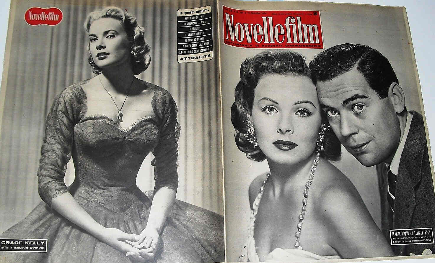NOVELLE FILM magazine side cover Issue 364 11 December 1954
