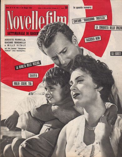 NOVELLE FILM magazine side cover Issue 392 25 June 1955