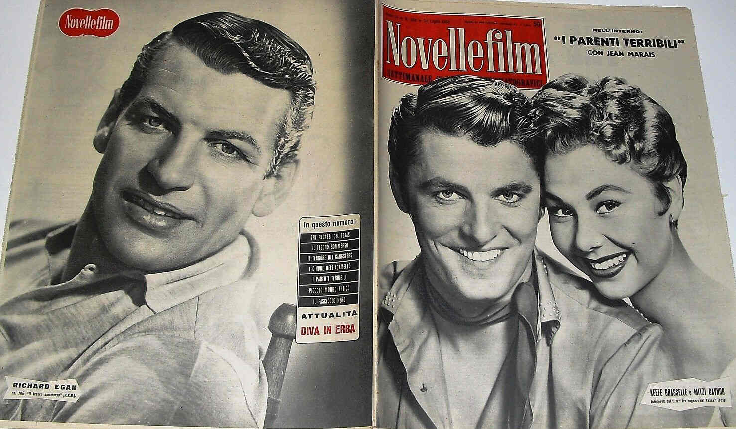 NOVELLE FILM magazine side cover Issue 396 23 July 1955