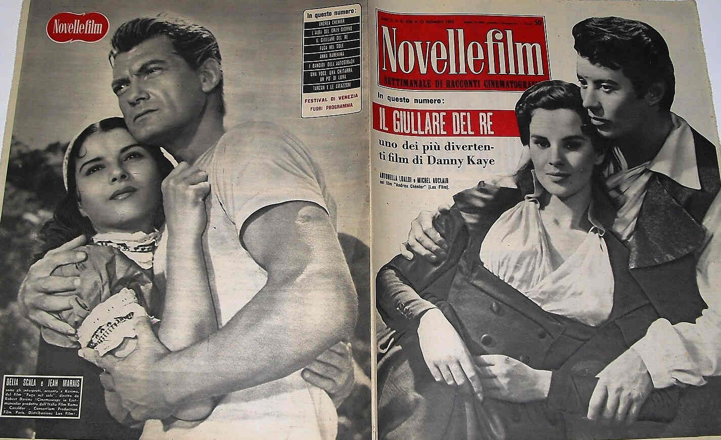 NOVELLE FILM magazine side cover Issue 456 15 September 1956