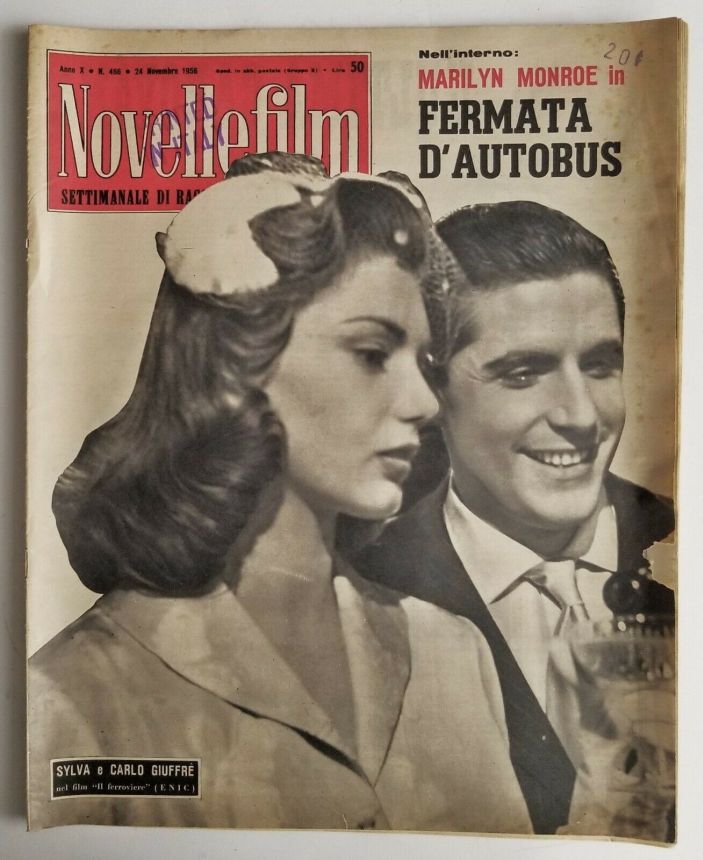 NOVELLE FILM magazine side cover Issue 466 24 November 1956