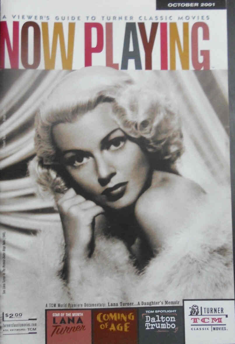 NOW PLAYING magazine cover October 2001