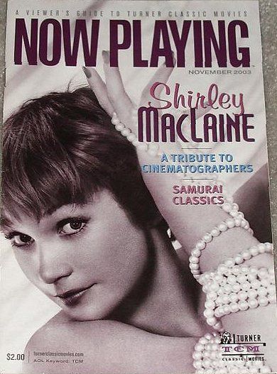 NOW PLAYING magazine cover November 2003