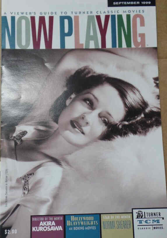 NOW PLAYING magazine cover September 1999