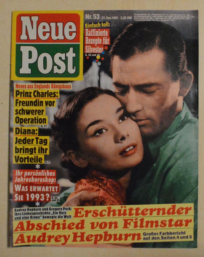NEUE POST magazine side cover Issue 53 23 December 1993