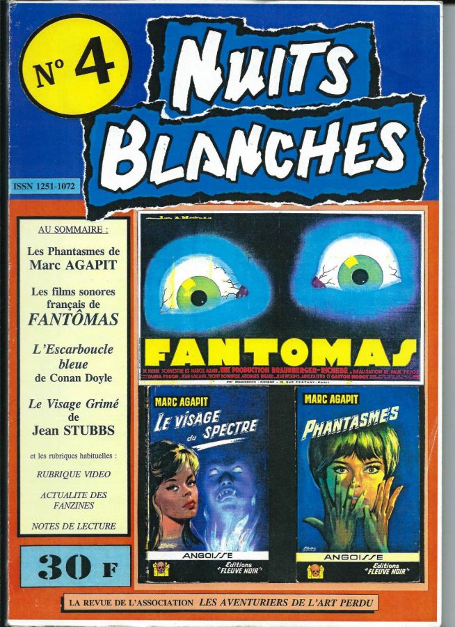 NUITS BLANCHES magazine cover Issue 4 3rd Quarter 1995