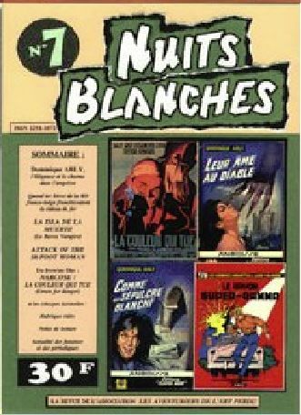 NUITS BLANCHES magazine cover Issue 7  