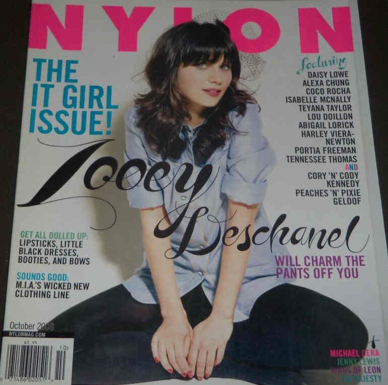 NYLON magazine side cover  October 2008