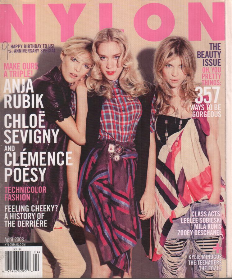 NYLON magazine side cover  April 2008