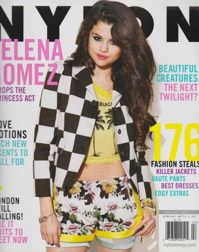 NYLON magazine side cover  February 2013
