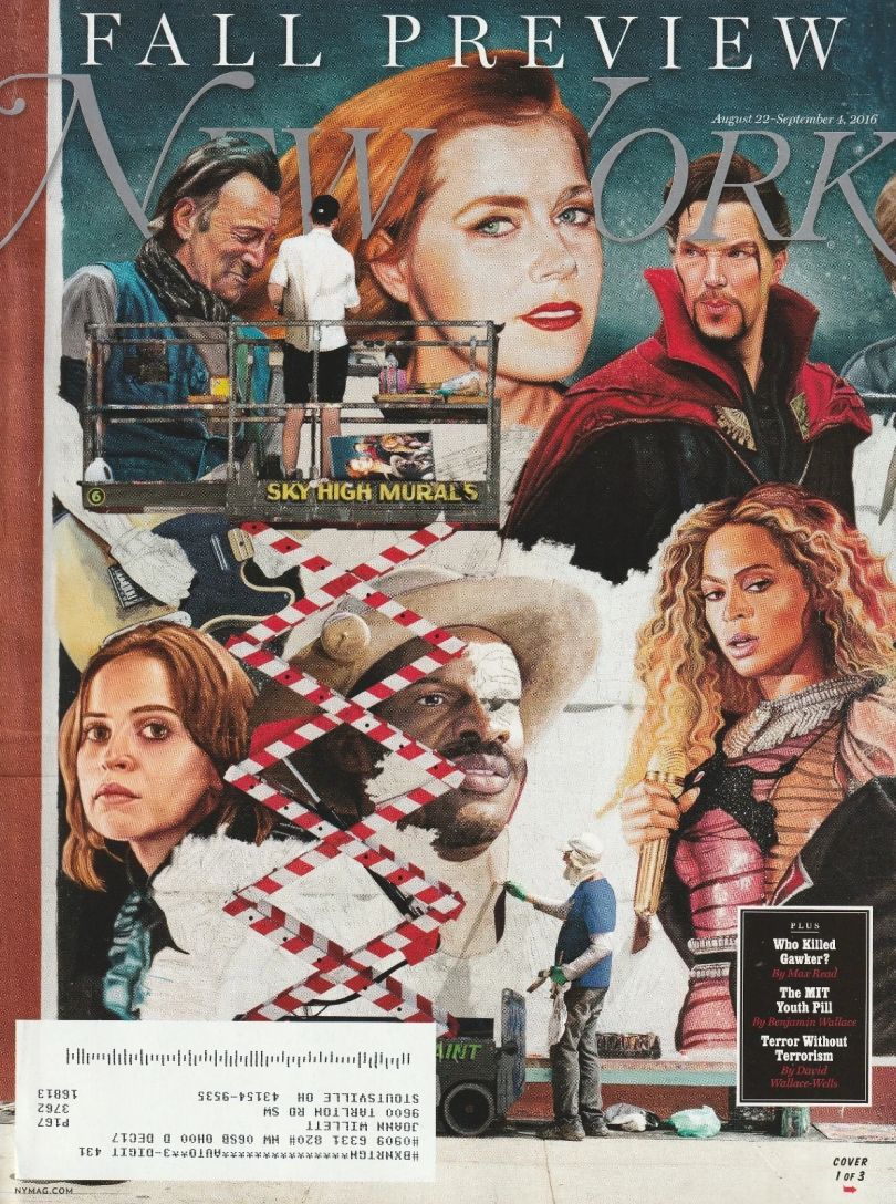 NEW YORK MAGAZINE magazine side cover 22 August 2016