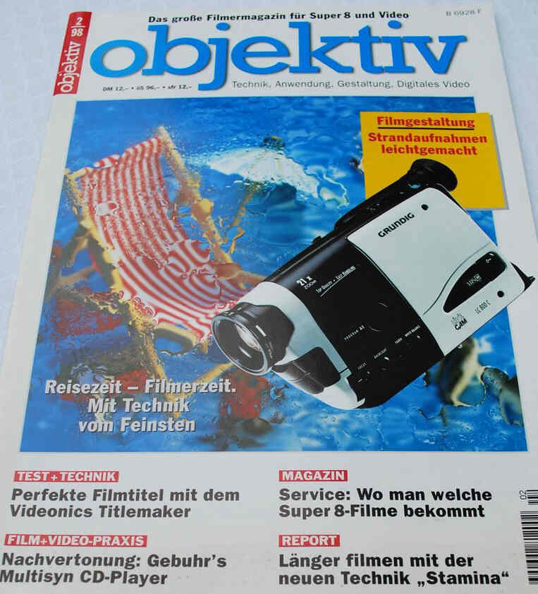 OBJEKTIV magazine cover February 1998
