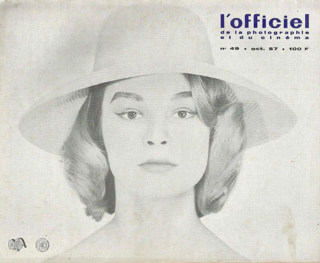 OFFICIEL magazine side cover Issue 49 October 1957