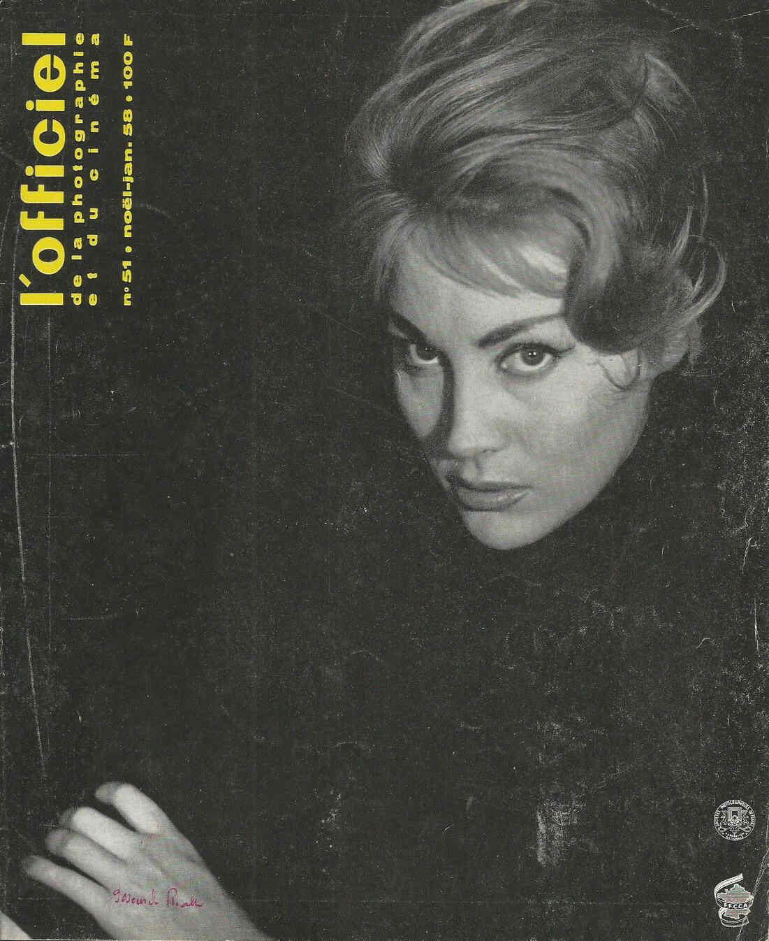 OFFICIEL magazine side cover Issue 51 December 1957