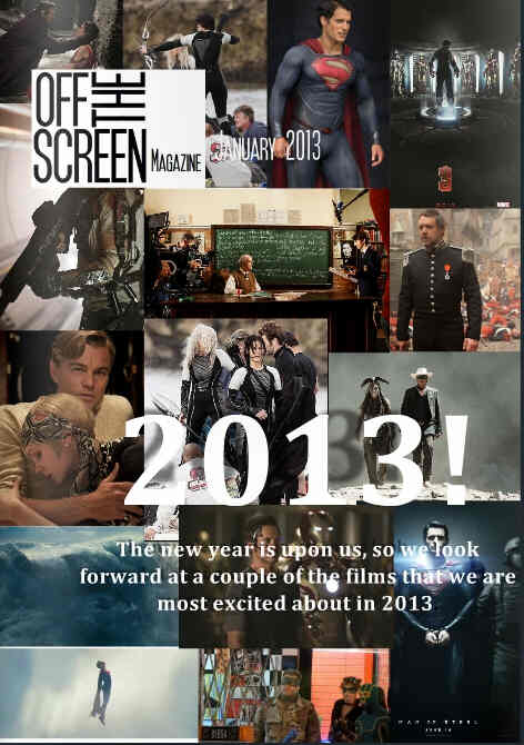 OFF THE SCREEN MAGAZINE magazine side cover January 2013