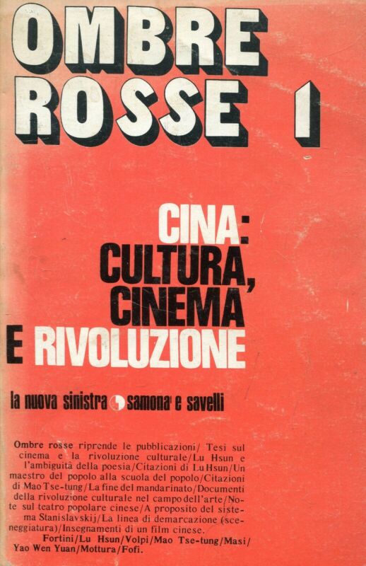 OMBRE ROSSE magazine side cover Issue 1  NUOVA SERIE January 1972