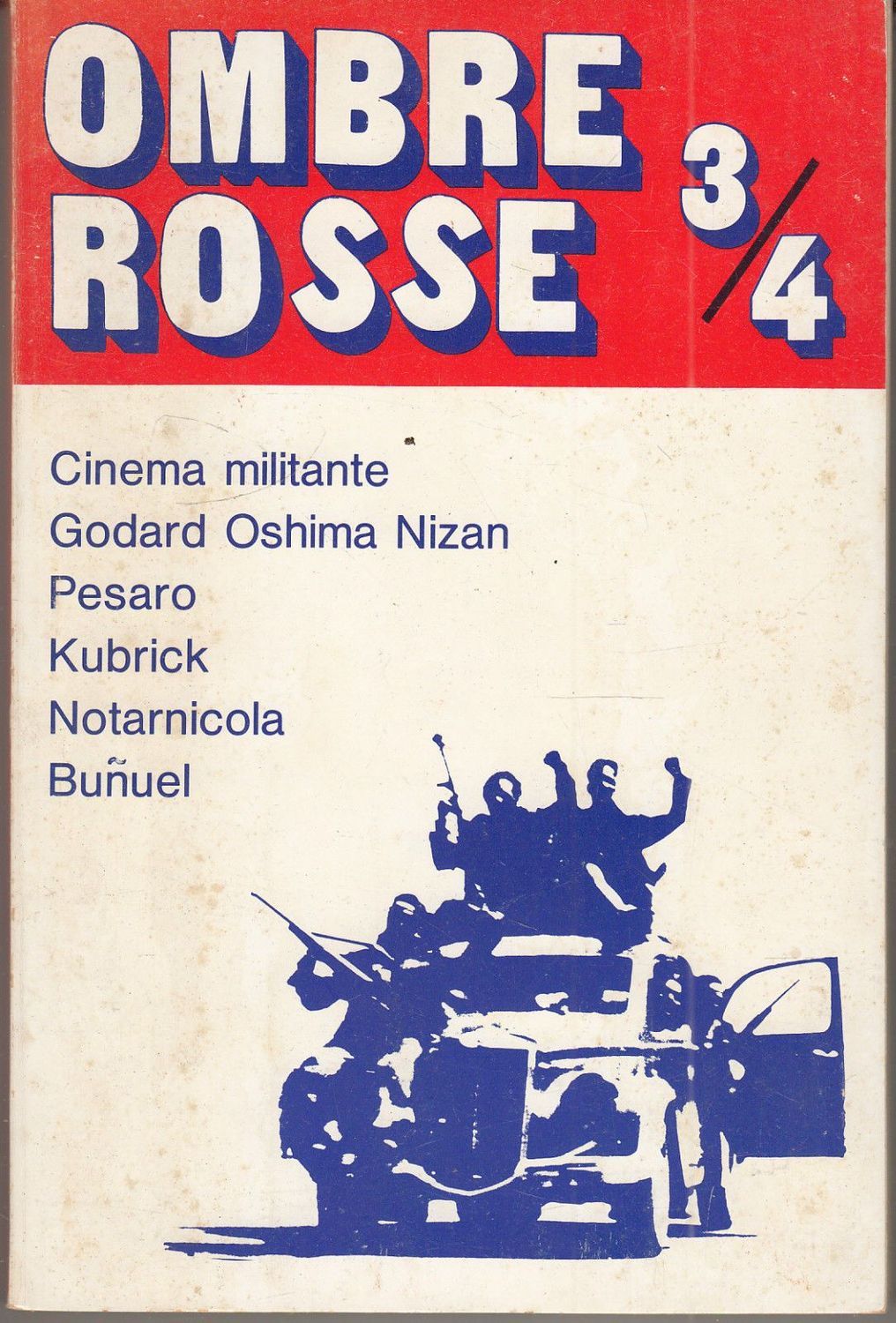 OMBRE ROSSE magazine side cover Issue 3/4  NUOVA SERIE January 1973