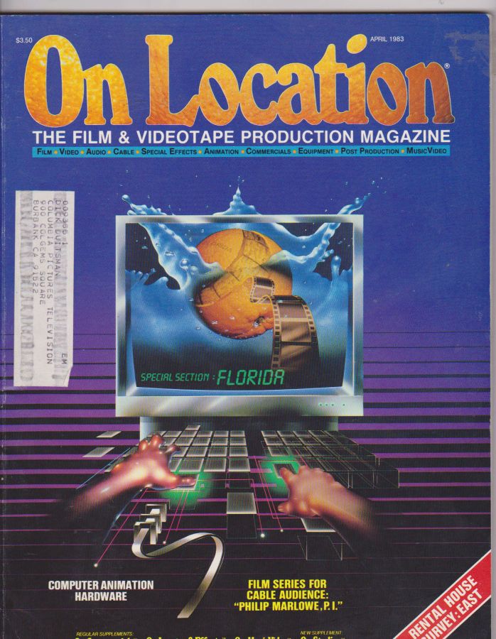 ON LOCATION magazine side cover April 1983