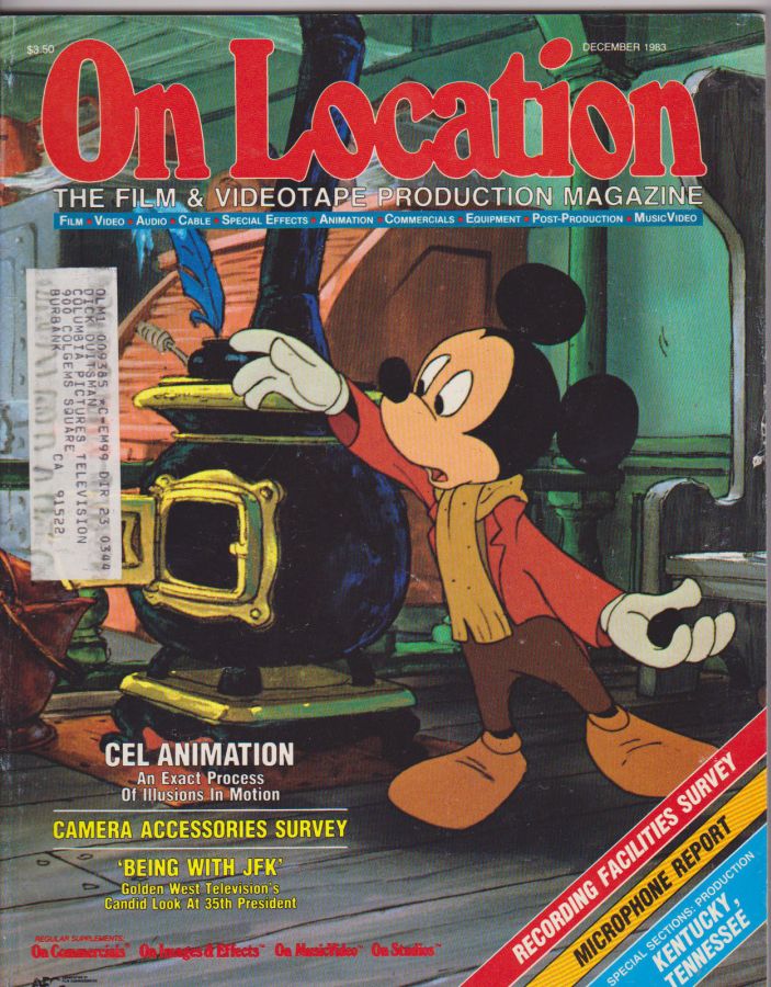 ON LOCATION magazine side cover December 1983