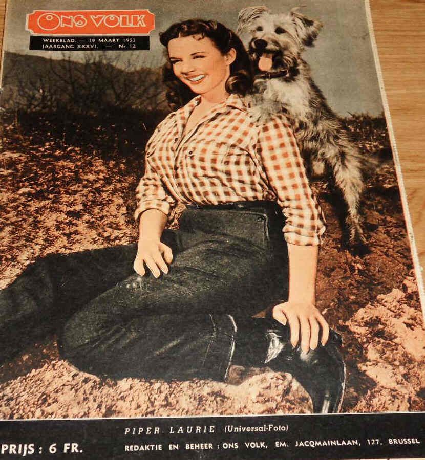 ONS VOLK magazine side cover 19 March 1953
